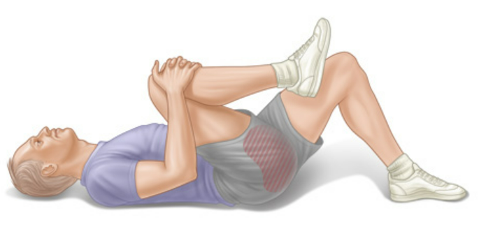 knee to chest exercise